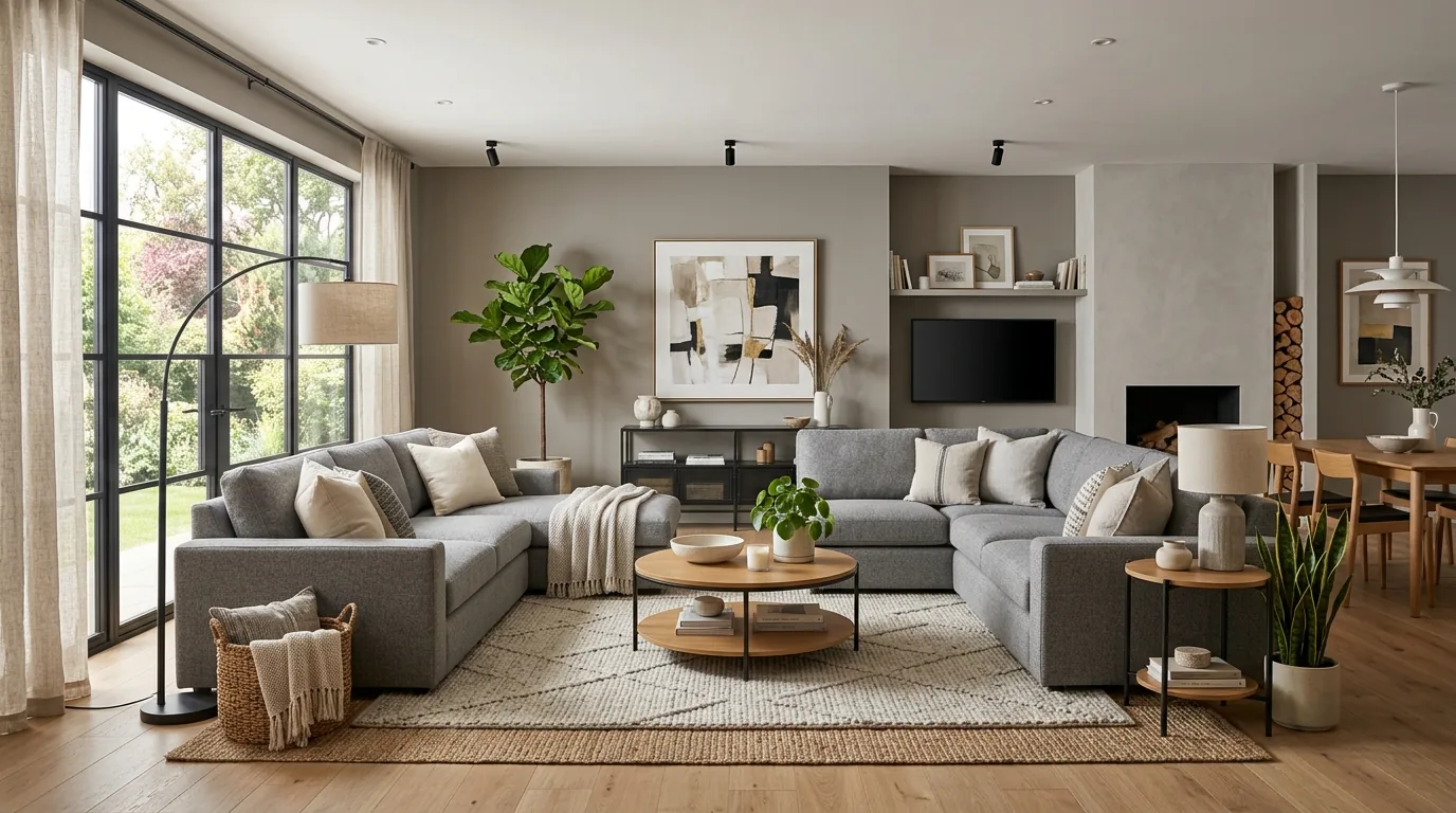 Add a statement coffee table for interest